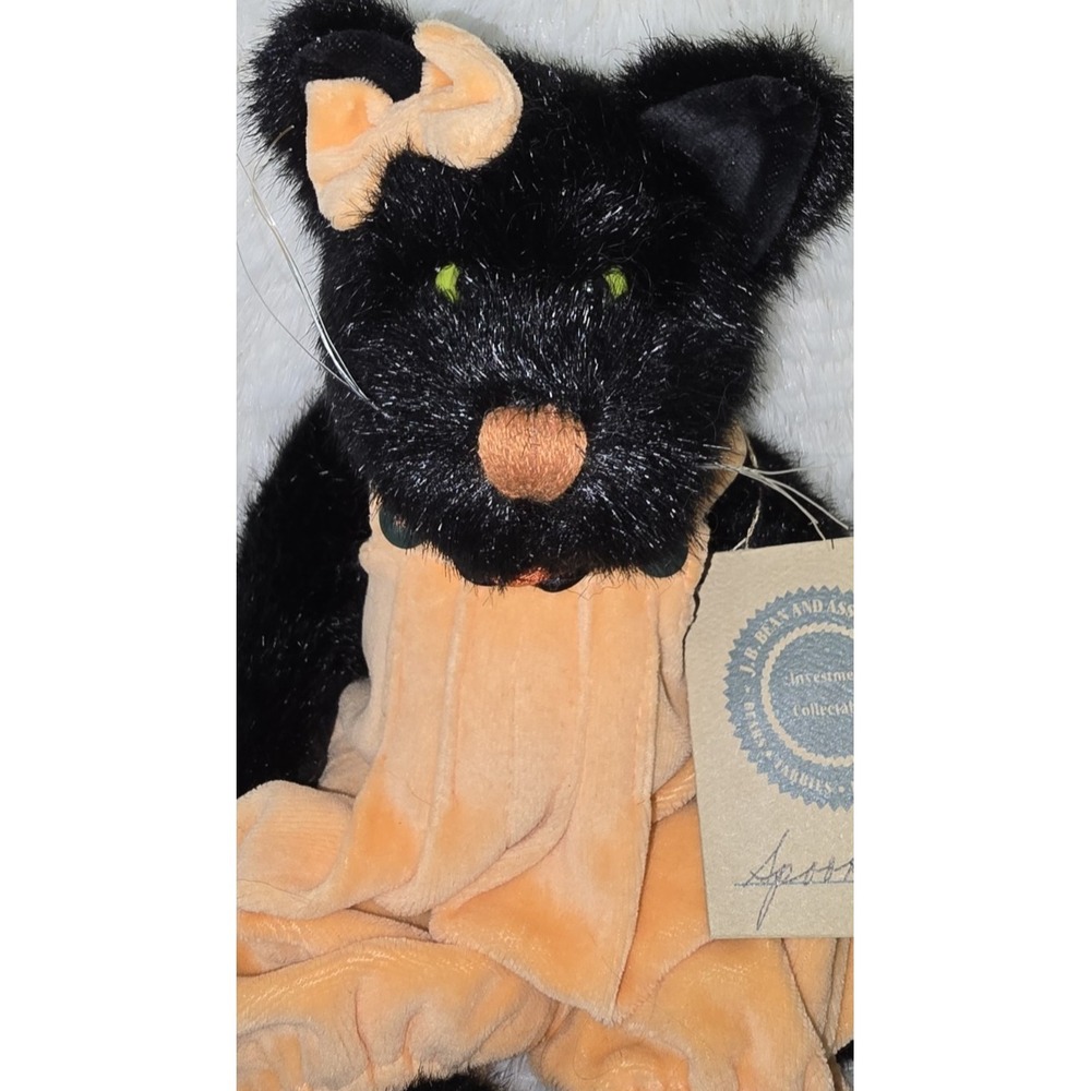 Tangaween‎ Boyds Bears Spooky 91975 Kitty Cat Halloween Jointed Plush 85-98 12x9